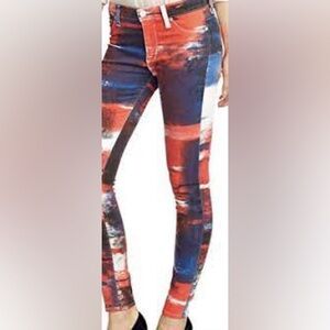Hudson skinny jeans multicolor 24